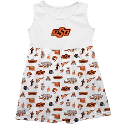Girls Toddler Vive La Fete Oklahoma State Cowboys Impressions Artwork Tank Top Dress
