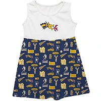 Girls Toddler Vive La Fete  Navy Drexel Dragons Impressions Artwork Tank Top Dress