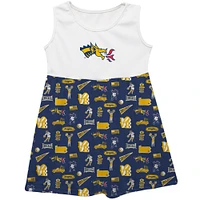 Girls Toddler Vive La Fete  Navy Drexel Dragons Impressions Artwork Tank Top Dress