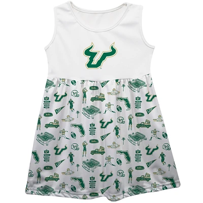 Girls Toddler Vive La Fete South Florida Bulls Impressions Artwork Tank Top Dress