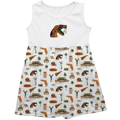Girls Toddler Vive La Fete Florida A&M Rattlers Impressions Artwork Tank Top Dress