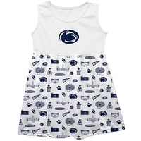 Girls Toddler Vive La Fete  White Penn State Nittany Lions Impressions Artwork Tank Top Dress