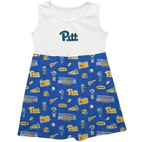 Girls Toddler Vive La Fete  Blue Pitt Panthers Impressions Artwork Tank Top Dress