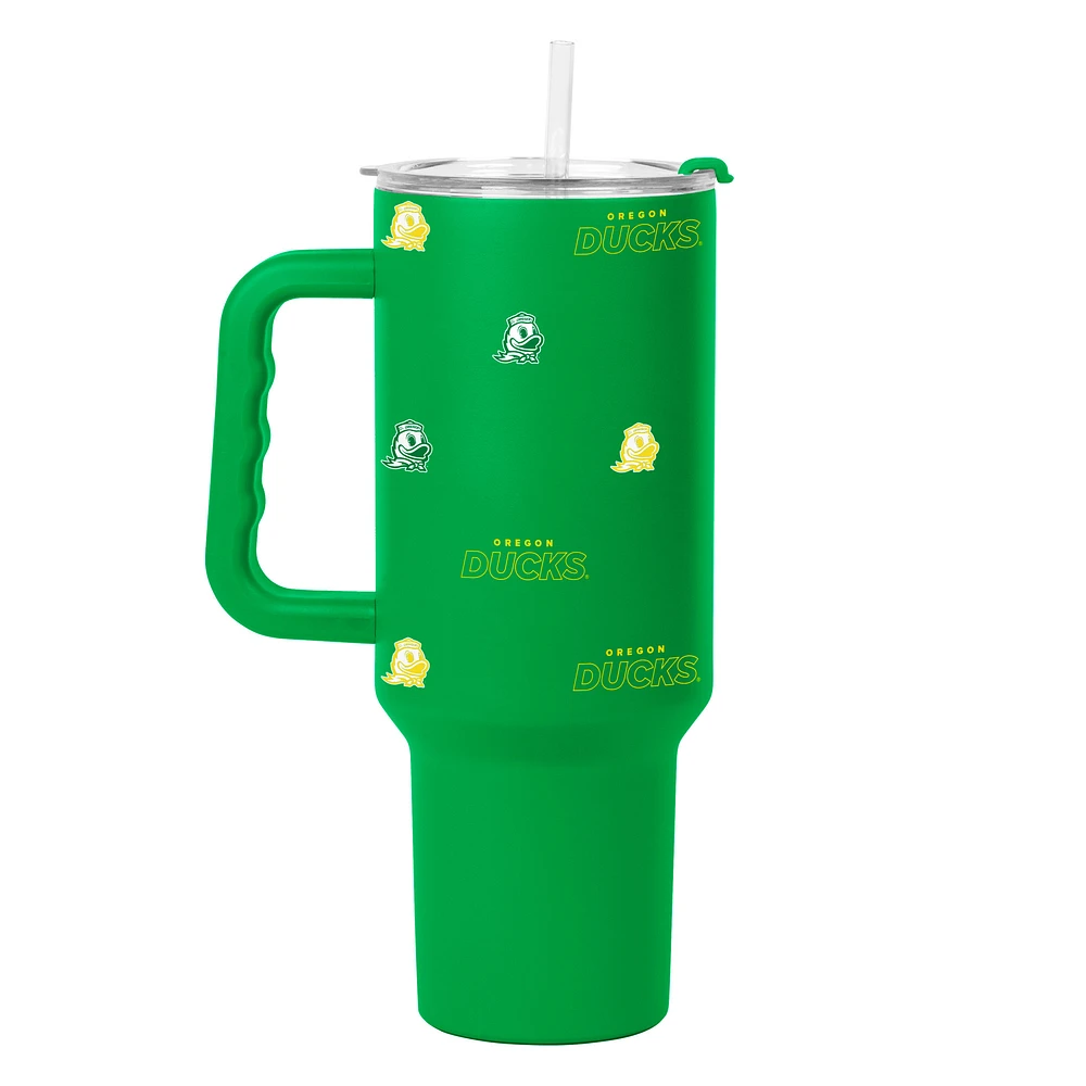 Oregon Ducks 40oz. Step and Repeat Powder Coat Tumbler