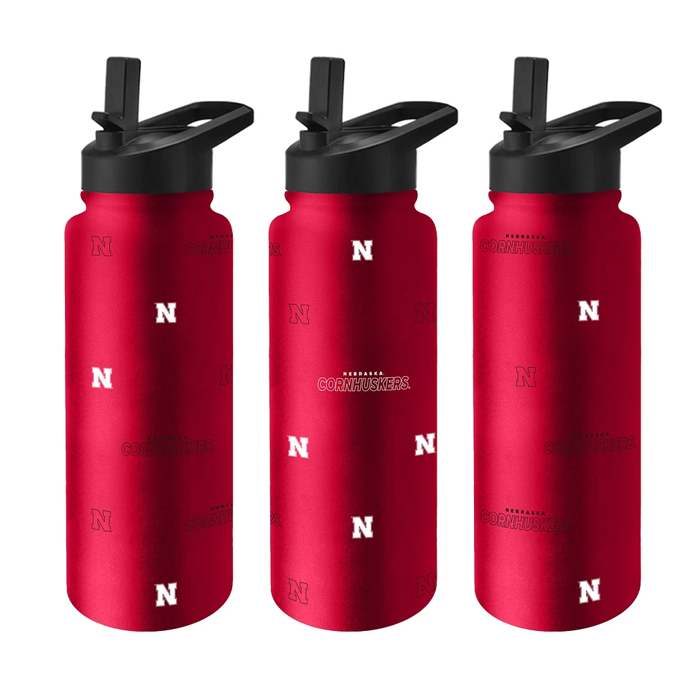 Nebraska Huskers 34oz. Steep and Repeat Quencher Bottle