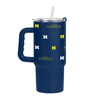 Michigan Wolverines 24oz. Step and Repeat Powder Coat Tumbler