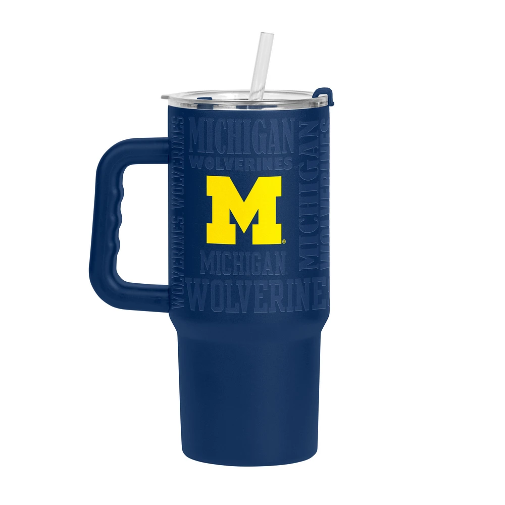 Michigan Wolverines 24oz. Replay Powder Coat Tumbler