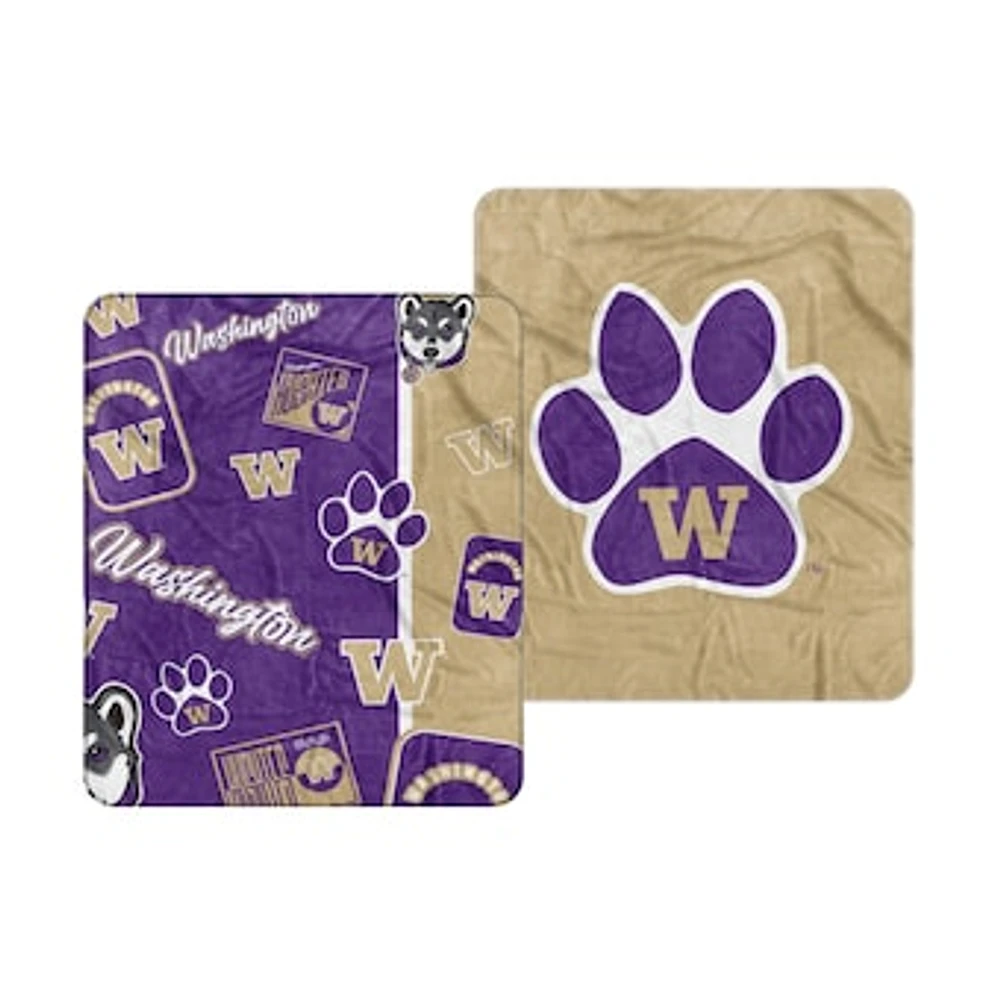 Washington Huskies 50” x 60” Dream Weave Throw Blanket