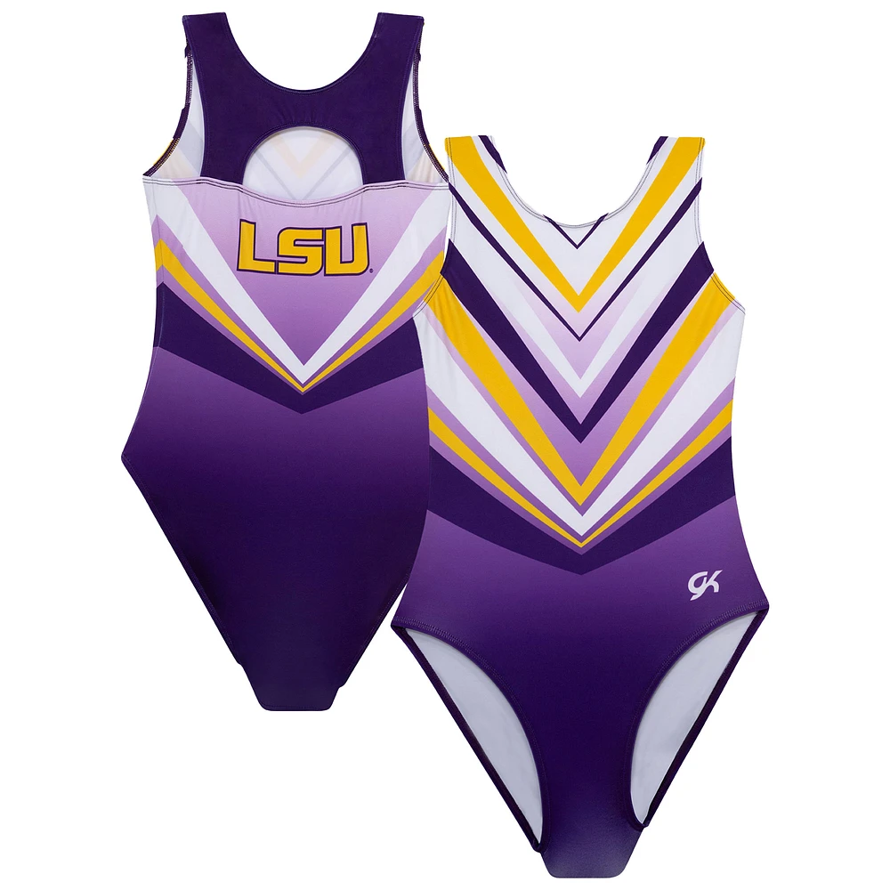 Youth Purple LSU Tigers Elite Spirit Leotard