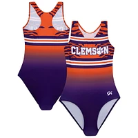 Youth Purple Clemson Tigers Elite Spirit Leotard