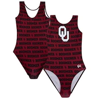 Youth Crimson Oklahoma Sooners Elite Spirit Leotard