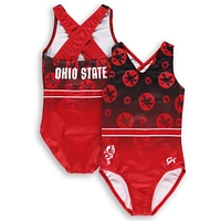 Youth Scarlet Ohio State Buckeyes Elite Spirit Leotard