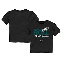 Toddler Nike  Black Philadelphia Eagles 2024 NFC East Division Champions Locker Room Trophy Collection T-Shirt