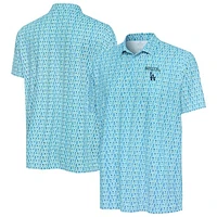 Men's Antigua Blue Los Angeles Dodgers Cactus Spring Training Crowns Polo