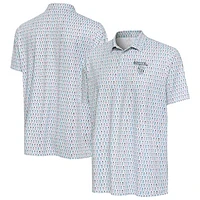 Men's Antigua White Milwaukee Brewers Cactus Spring Training Crowns Polo