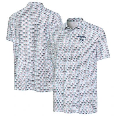Men's Antigua White Milwaukee Brewers Cactus Spring Training Crowns Polo