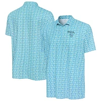 Men's Antigua Blue Milwaukee Brewers Cactus Spring Training Crowns Polo