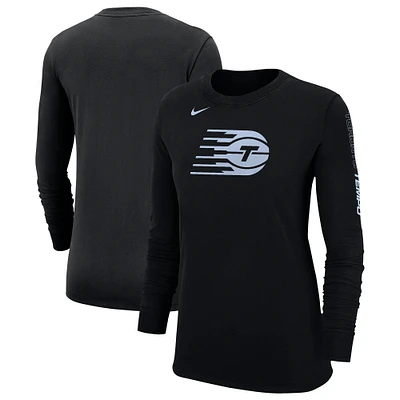 Women's Nike  Black Toronto Tempo Logo Long Sleeve T-Shirt