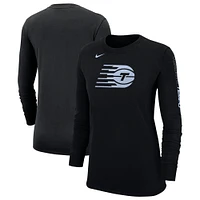 Women's Nike  Black Toronto Tempo Logo Long Sleeve T-Shirt