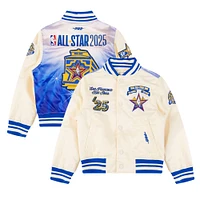 Youth Pro Standard  Cream 2025 NBA All-Star Game Satin Full-Snap Jacket