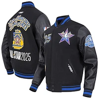 Unisex Pro Standard  Black 2025 NBA All-Star Game Wool Varsity Full-Snap Jacket