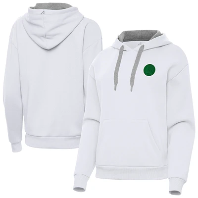 Women's Antigua Golden State Warriors St. Patrick's Day Victory Pullover Hoodie