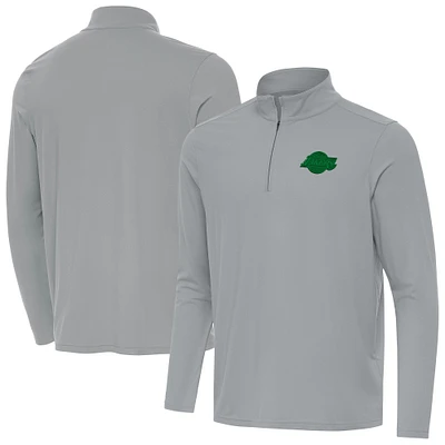 Men's Antigua Los Angeles Lakers St. Patrick's Day Intent Quarter-Zip Jacket