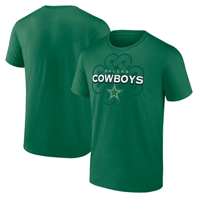 Men's Fanatics Kelly Green Dallas Cowboys Celtic Luck T-Shirt