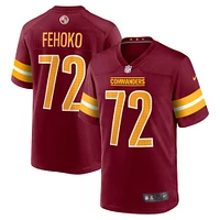 Men's Nike Viliami Fehoko Jr.  Burgundy Washington Commanders Team Game Jersey