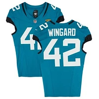 Andrew Wingard Jacksonville Jaguars Game-Used #42 Teal Jersey vs. Houston Texans on December 1, 2024