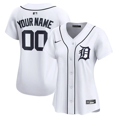 Women's Nike  White Detroit Tigers Home Limited Custom Jersey