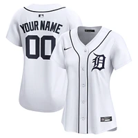Women's Nike  White Detroit Tigers Home Limited Custom Jersey