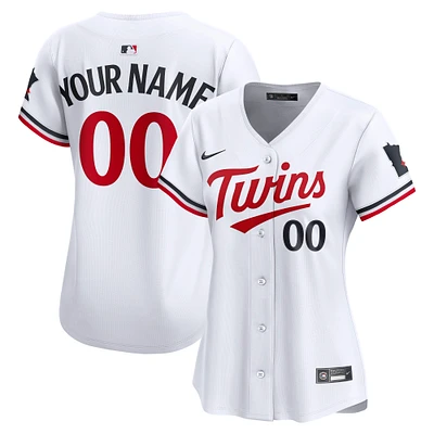 Women's Nike  White Minnesota Twins Home Limited Custom Jersey