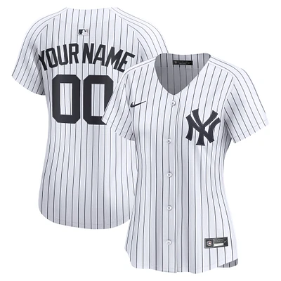 Women's Nike  White New York Yankees Home Limited Custom Jersey
