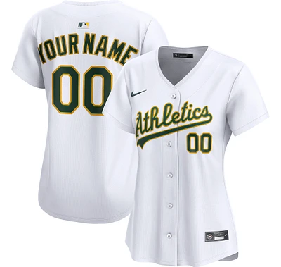 Women's Nike  White Athletics Home Limited Custom Jersey