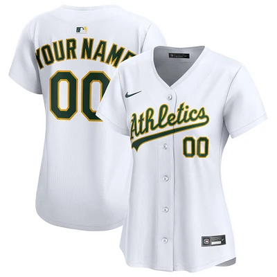 Women's Nike  White Athletics Home Limited Custom Jersey