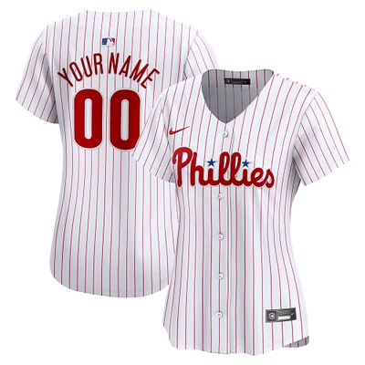 Women's Nike  White Philadelphia Phillies Home Limited Custom Jersey