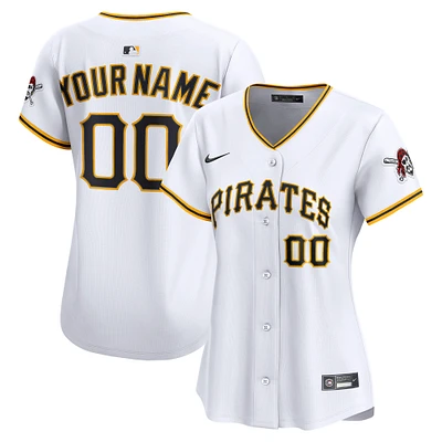 Women's Nike  White Pittsburgh Pirates Home Limited Custom Jersey