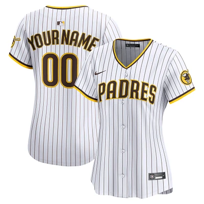 Women's Nike  White San Diego Padres Home Limited Custom Jersey