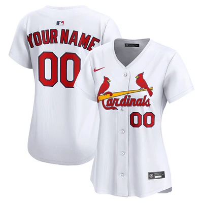 Women's Nike  White St. Louis Cardinals Home Limited Custom Jersey
