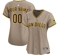 Women's Nike  Sand San Diego Padres Alternate Limited Custom Jersey