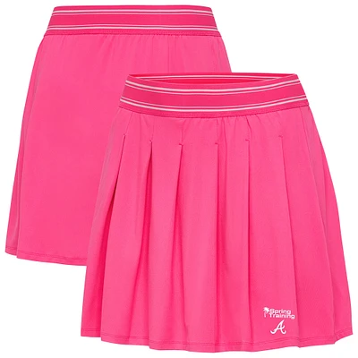 Women's Antigua  Pink Atlanta Braves Spring Training Retro Skort