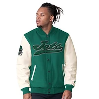 Men's Starter Green New York Jets Complete Game Varsity Full-Snap Jacket