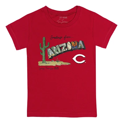Toddler Tiny Turnip Red Cincinnati Reds Spring Training 2025 T-Shirt