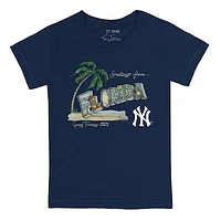 Youth Tiny Turnip Navy New York Yankees 2025 Spring Training Grapefruit League T-Shirt
