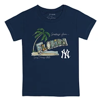 Youth Tiny Turnip Navy New York Yankees 2025 Spring Training Grapefruit League T-Shirt