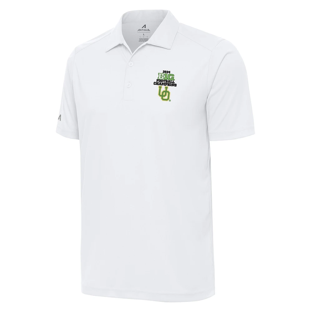 Men's Antigua Oregon Ducks 2024 Big Ten Football Conference Champions Tribute Polo