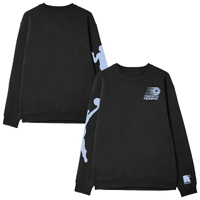 Unisex round21 Black Toronto Tempo Logo Pullover Sweater