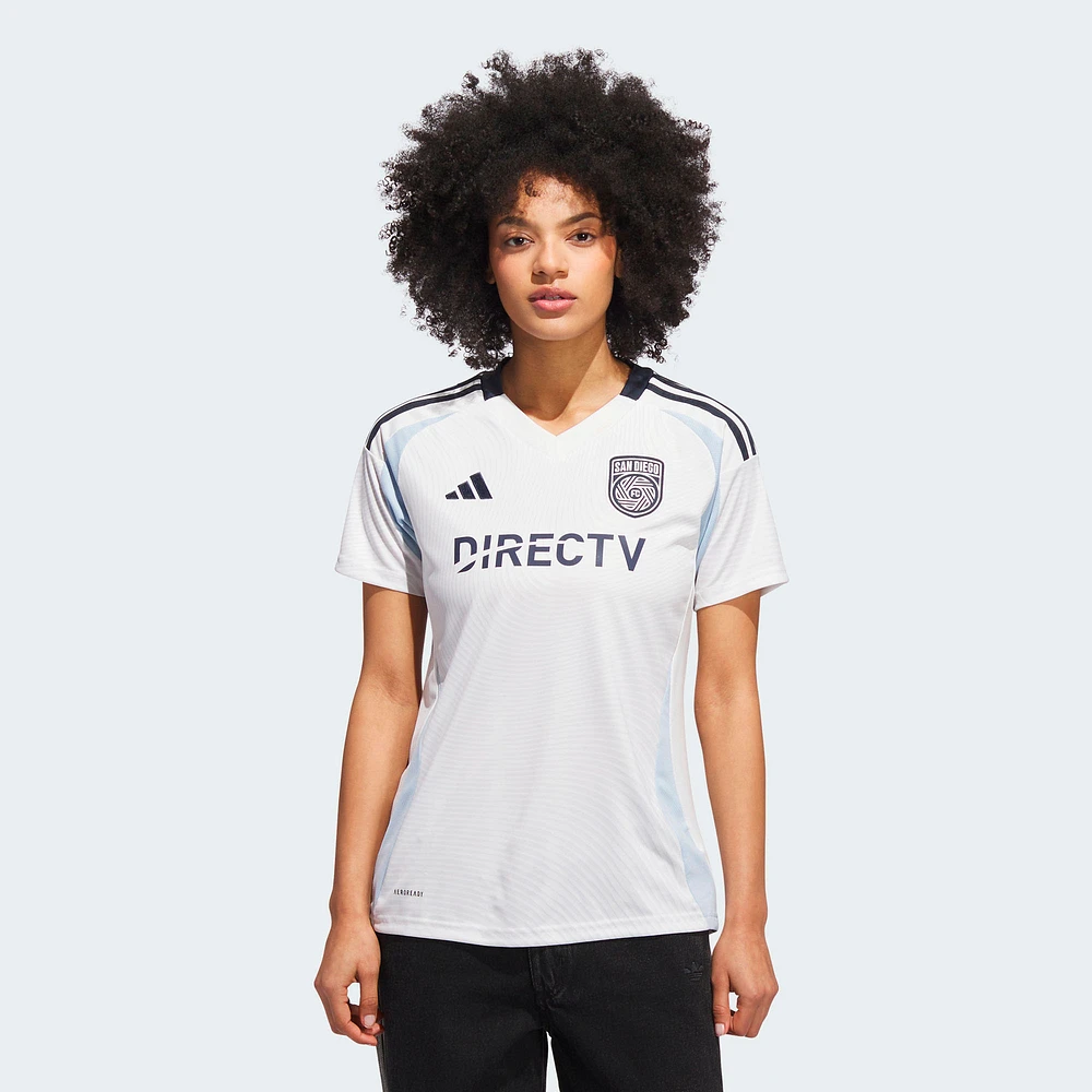 Women's adidas White San Diego FC 2025 Woven Into One Replica Jersey