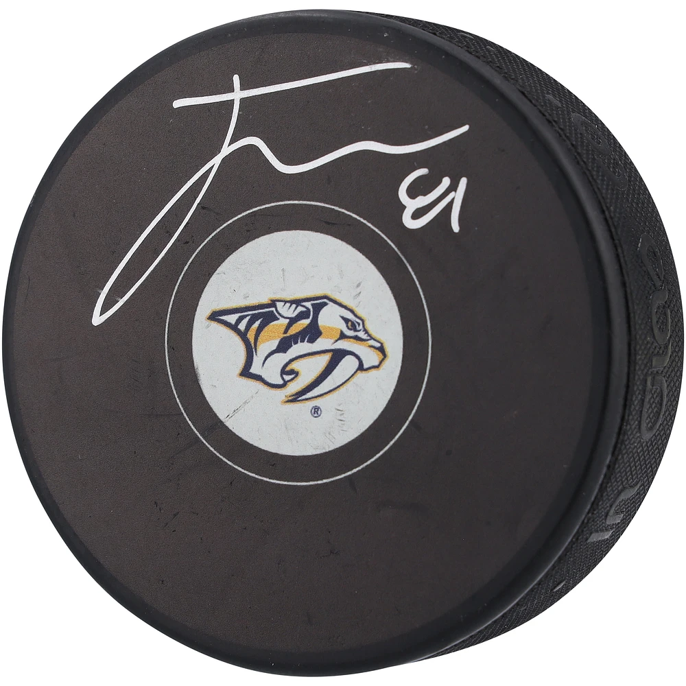 Jonathan Marchessault Nashville Predators Autographed Hockey Puck